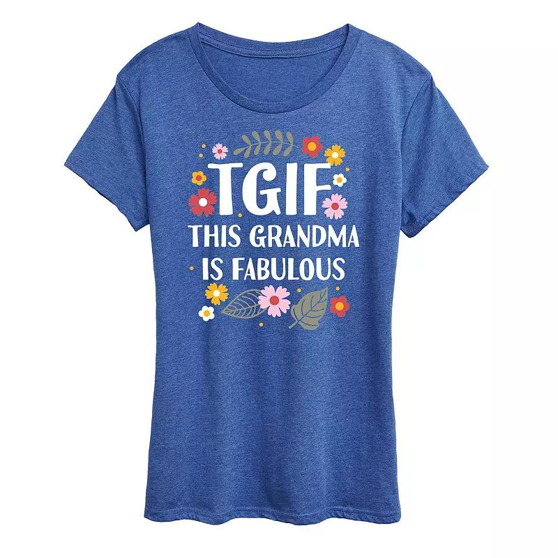 Women's TGIF This Grandma Is Fab Graphic Tee,  Product Image