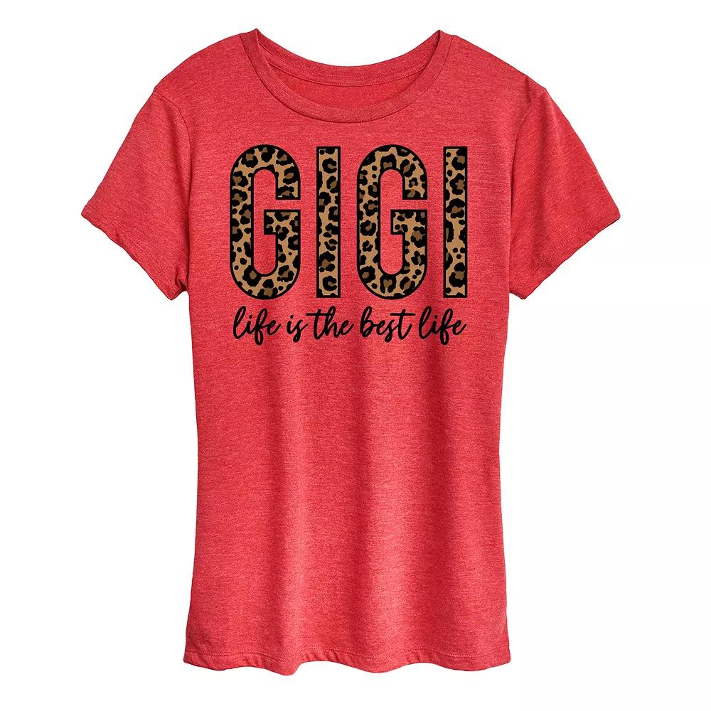 Women's Gigi Life Is The Best Life Graphic Tee,  Product Image
