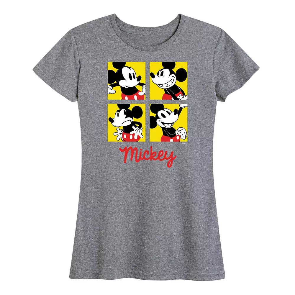 Disney's Mickey Mouse Women's Grid Graphic Tee,  Product Image