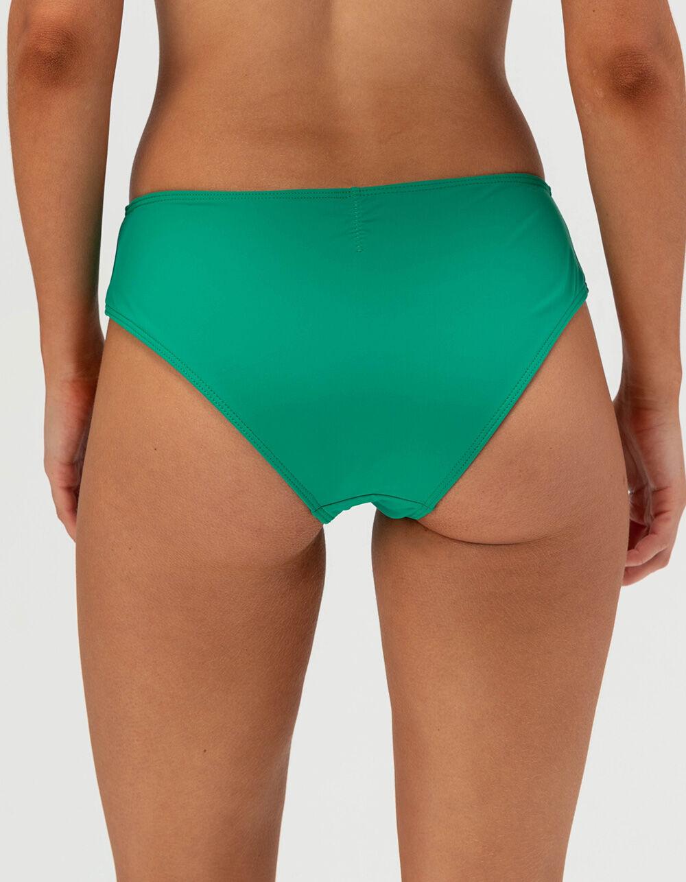 FULL TILT Full Coverage Bikini Bottoms - GREEN Product Image