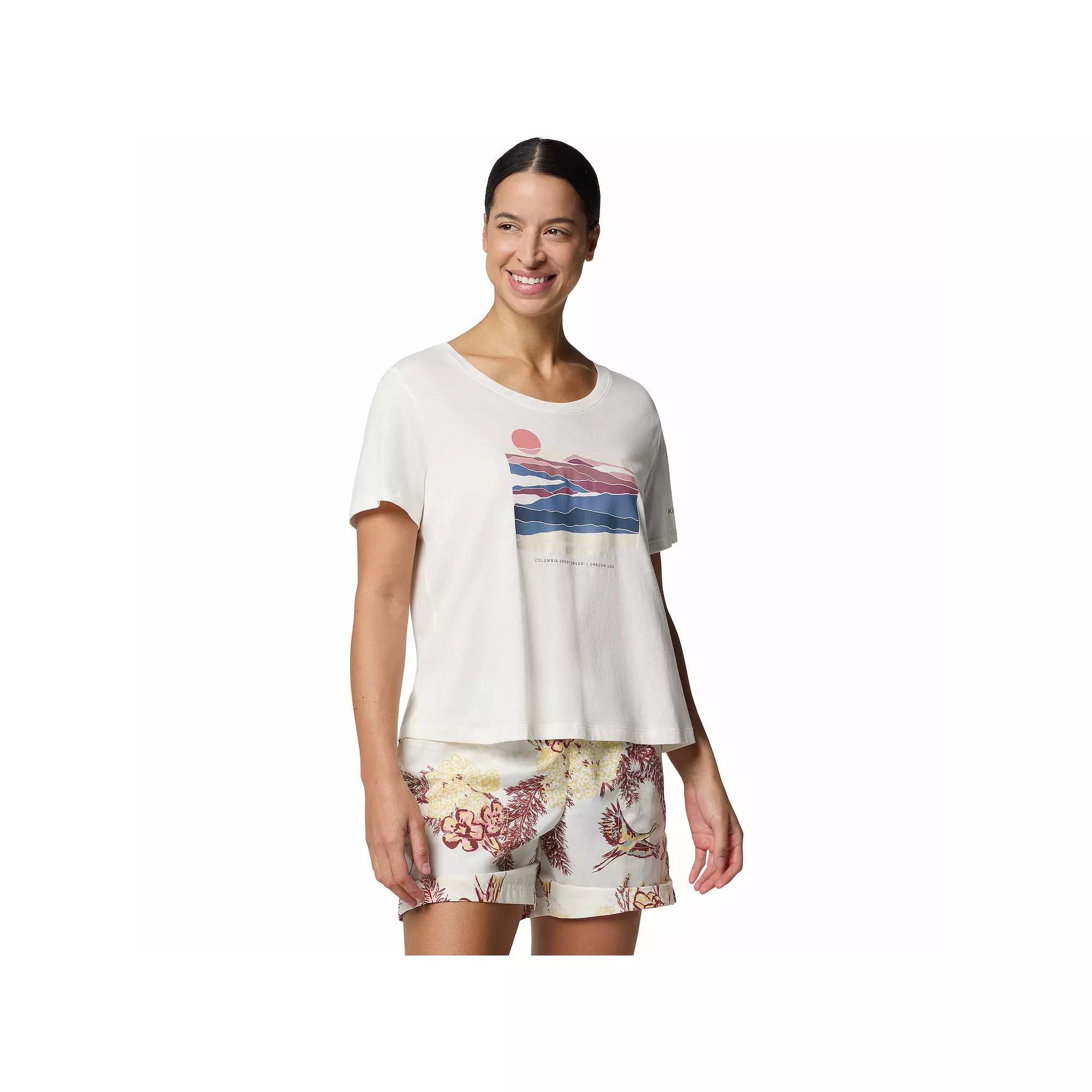 Women's Columbia Omni-WICK™ Ruby Springs Scoopneck Short Sleeve Graphic Tee,  Product Image