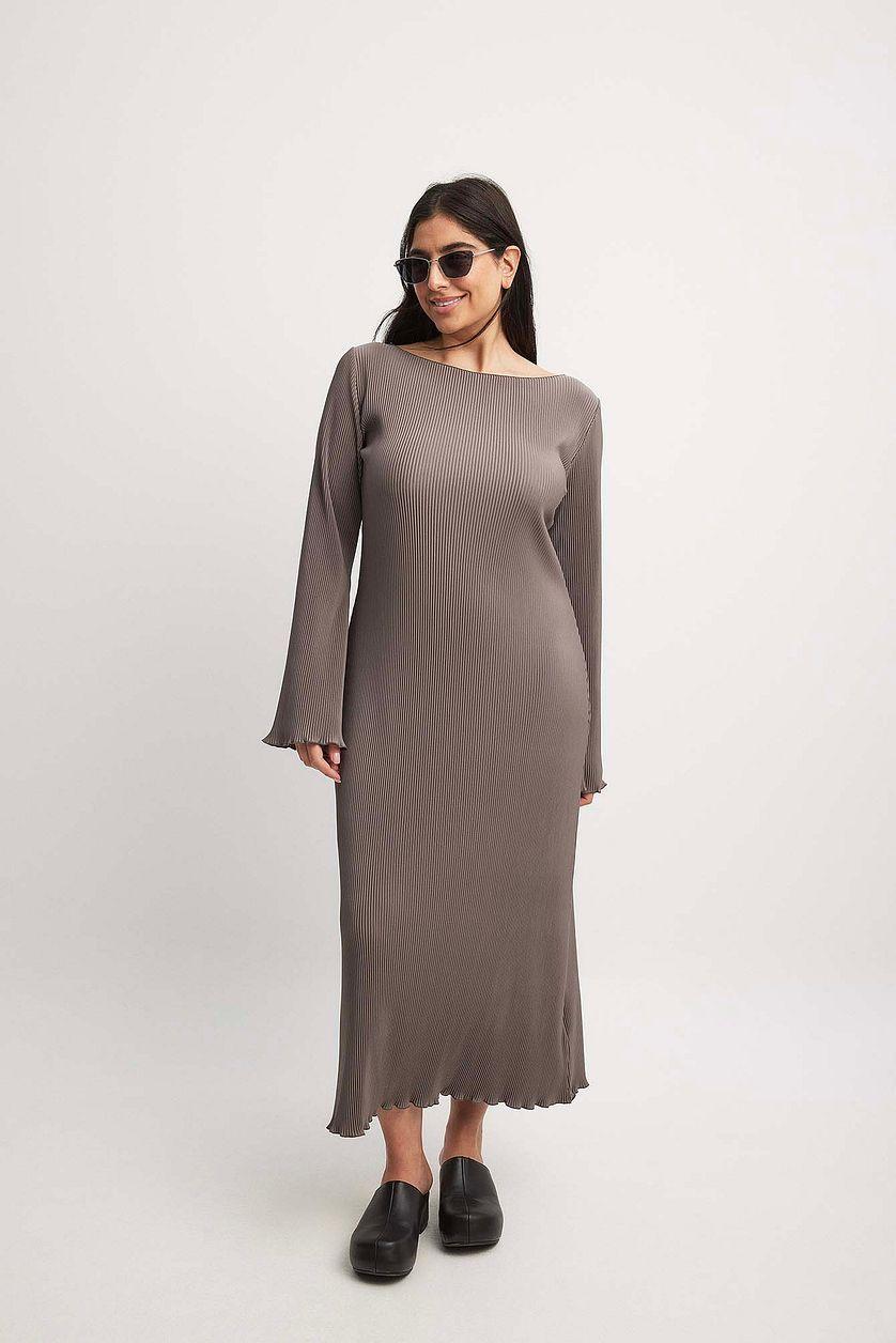 Pleated Midi Dress Product Image