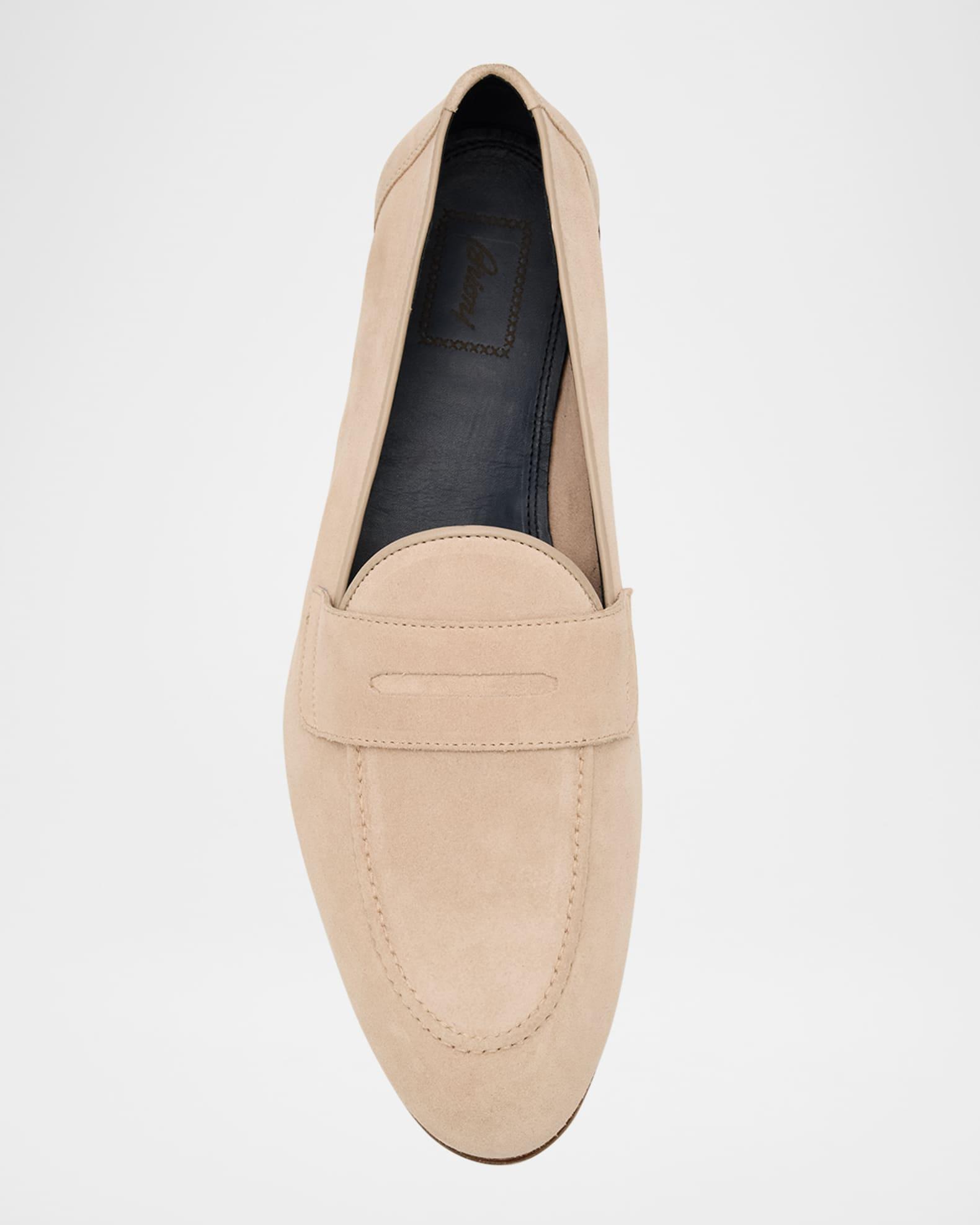 Men's Suede Penny Loafers Product Image