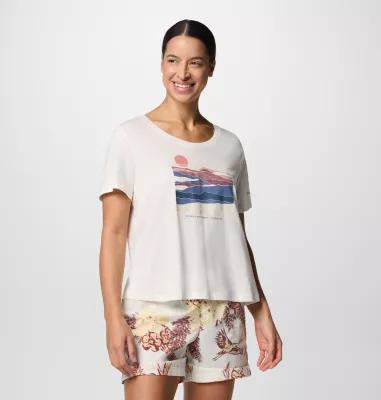 Columbia Women's Ruby Springs Graphic Scoop Neck Short Sleeve Shirt- Product Image