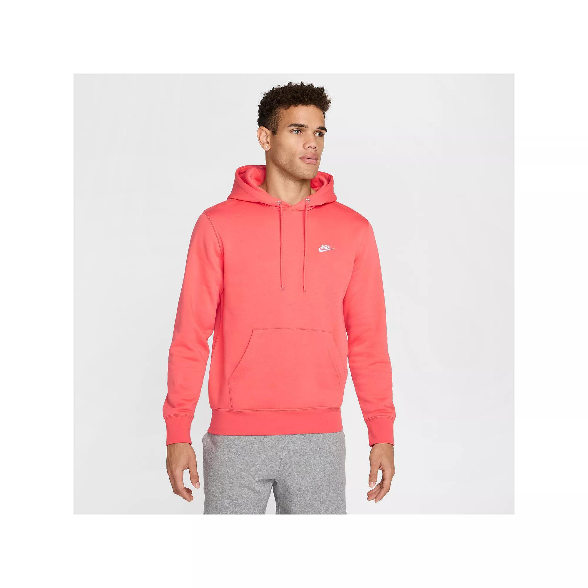 Big & Tall Nike Club Pull-Over Fleece Hoodie, Men's,  Product Image