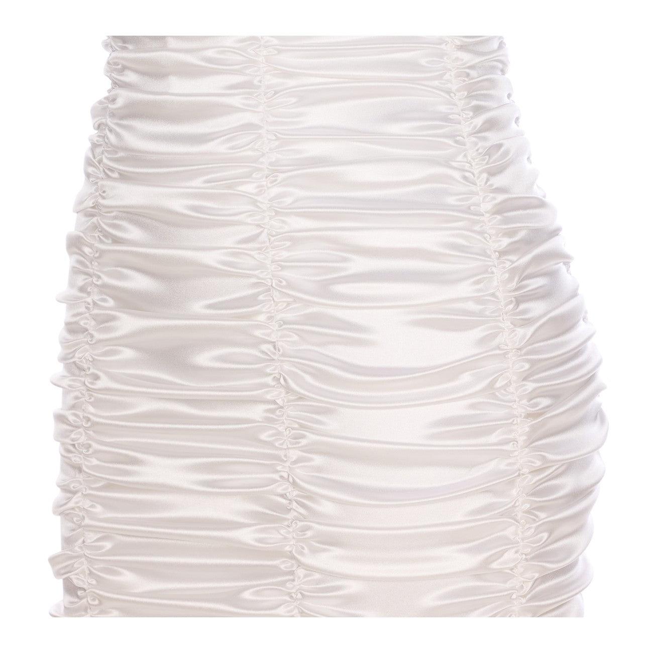 DOLCE & GABBANA Knee Length Dress Adjustable Straps In White Product Image