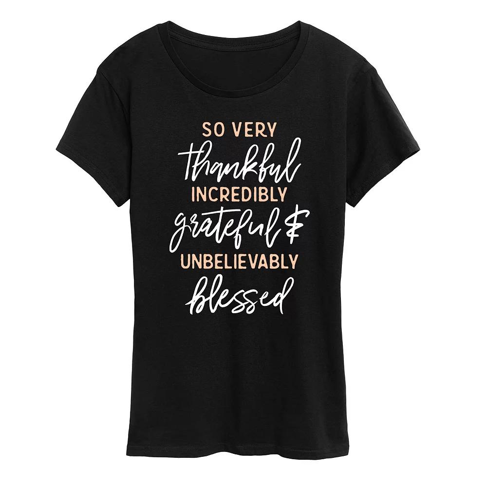 Women's So Very Thankful Graphic Tee,  Product Image