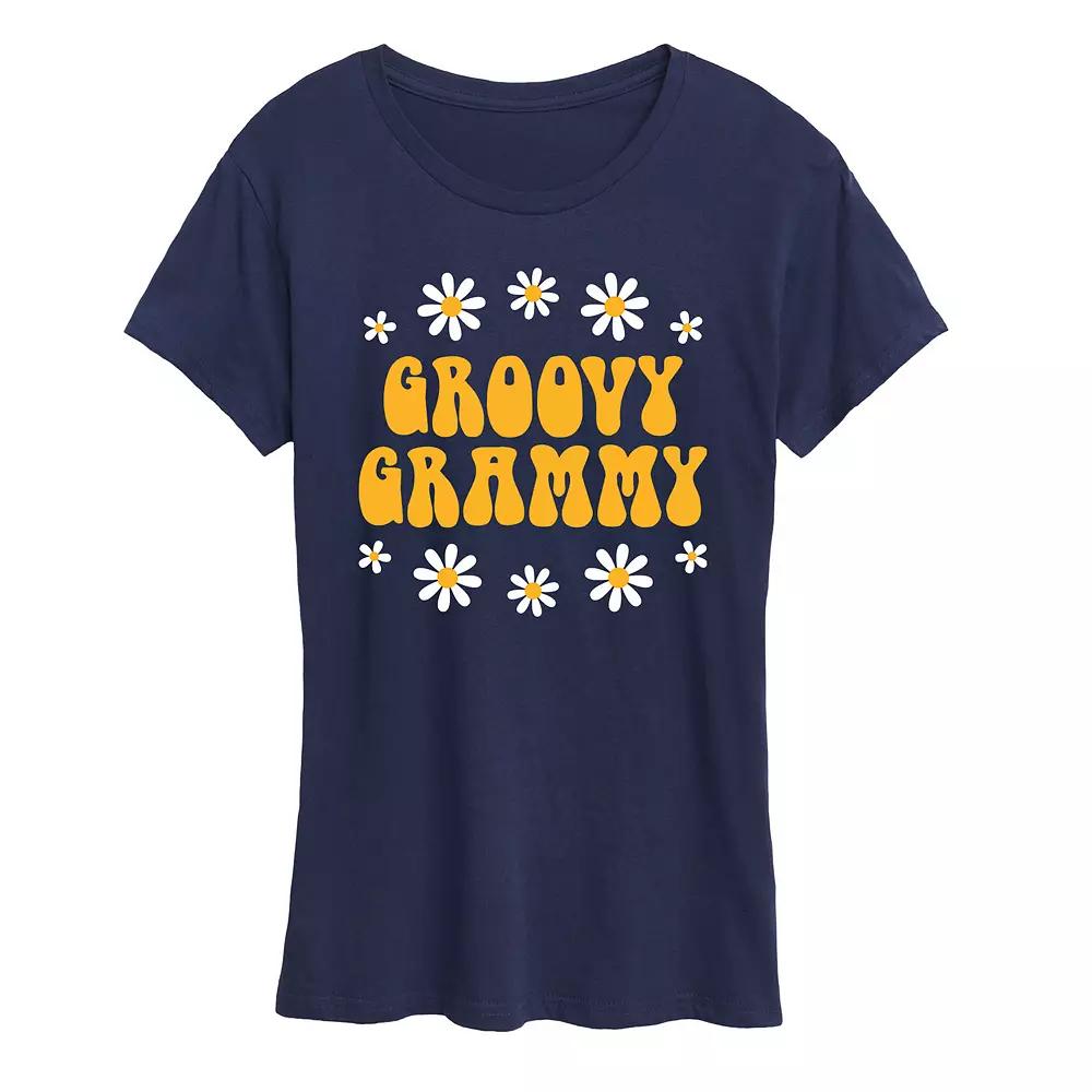 Women's Groovy Grammy Graphic Tee,  Product Image