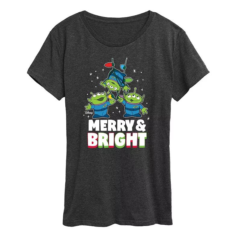 Disney / Pixar's Toy Story Women's Merry And Bright Graphic Tee, Girl's,  Product Image