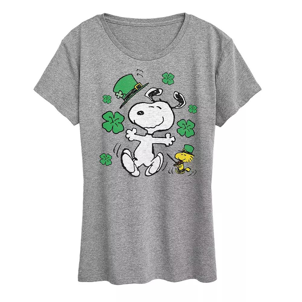 Women's Peanuts Snoopy St. Patrick's Day Graphic Tee,  Product Image