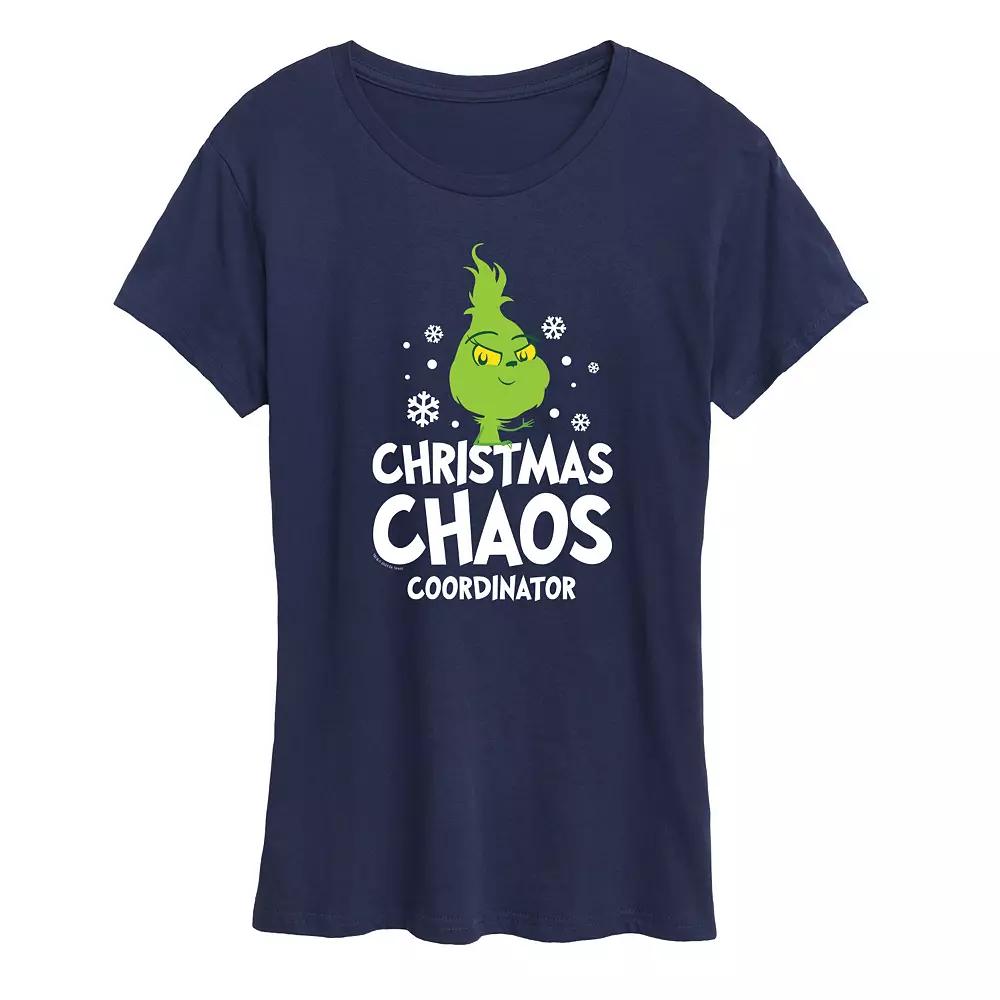 Women's Dr. Seuss Little Grinch Chaos Coordinator Graphic Tee, Girl's,  Product Image