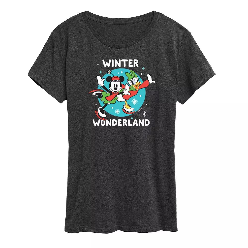 Disney's Mickey Mouse Women's Winter Wonderland Graphic Tee, Girl's,  Product Image