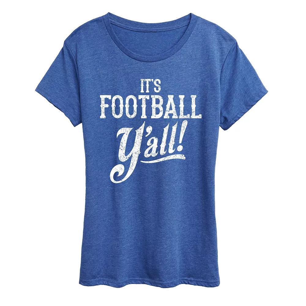 Women's It's Football Y'all Graphic Tee, Girl's,  Product Image