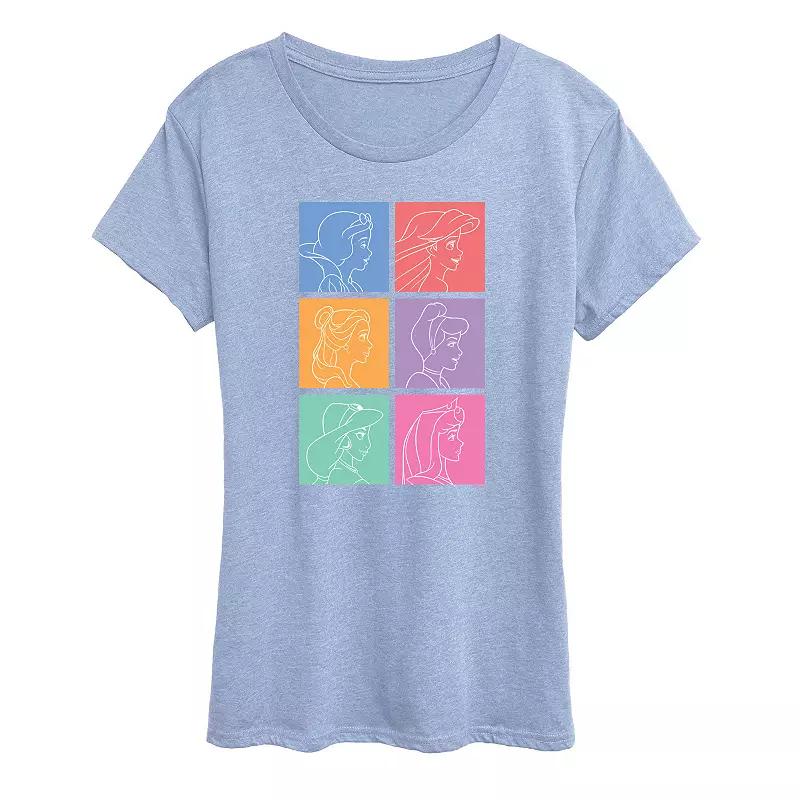 Disney Princess Women's Grid Graphic Tee, Girl's,  Product Image
