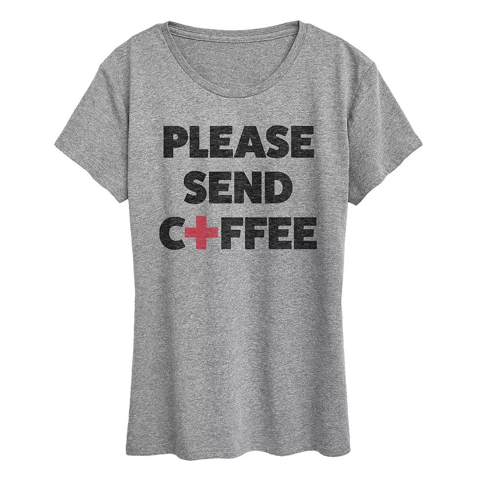 Women's Please Send Coffee Graphic Tee,  Product Image