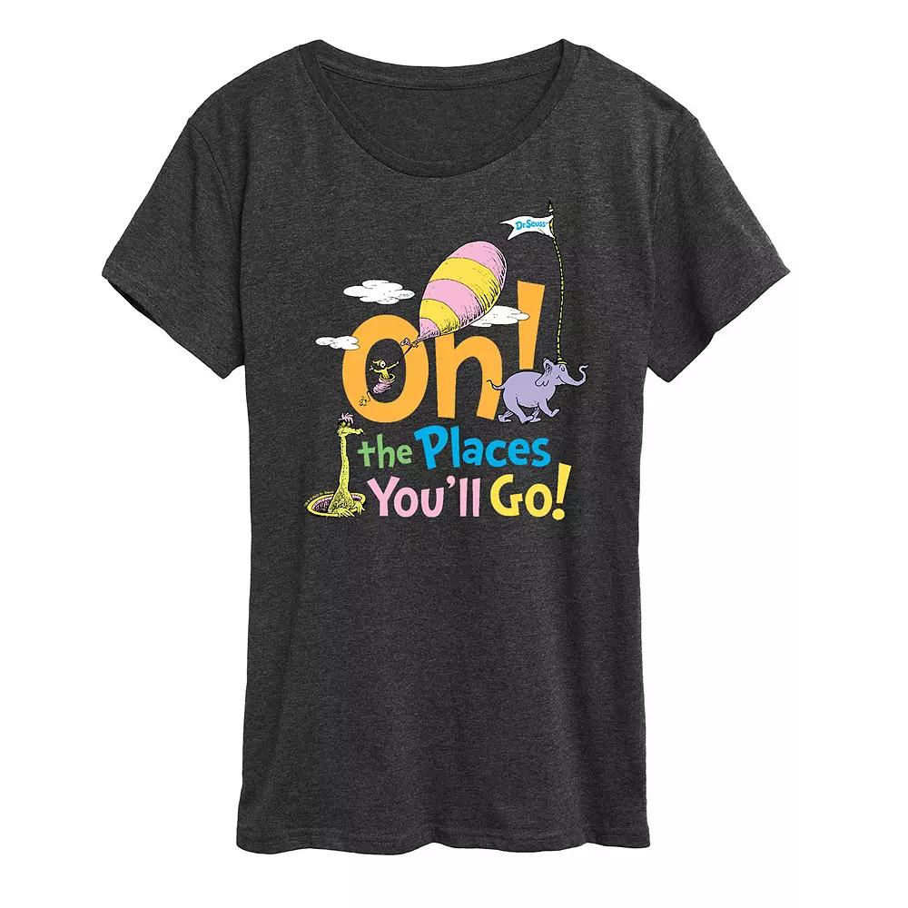 Women's Dr. Seuss Oh The Places You'll Go Graphic Tee, Girl's,  Product Image
