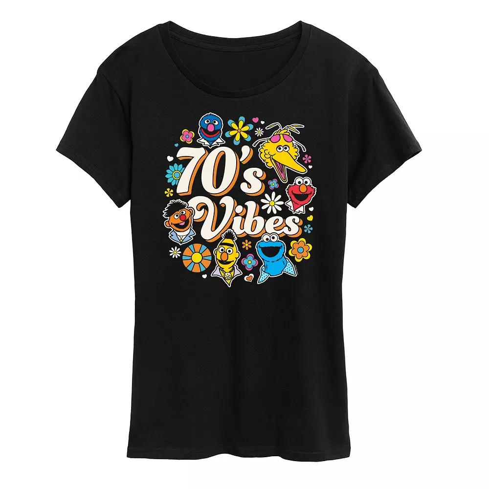 Women's Sesame Street 70's Vibes Graphic Tee,  Product Image