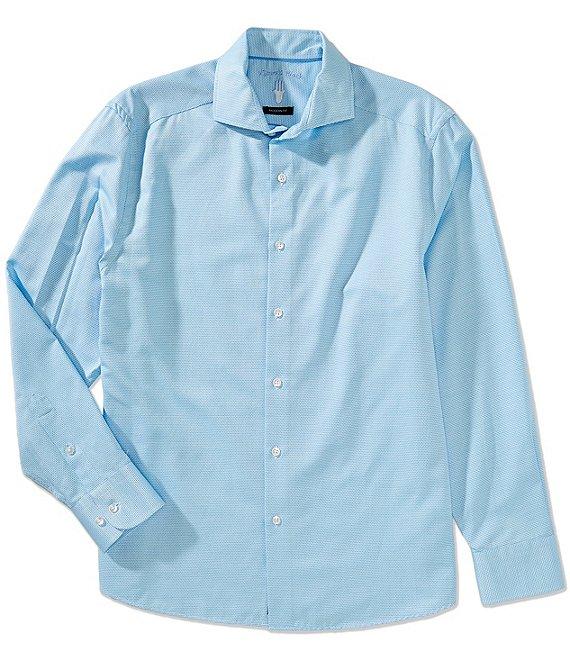 Visconti Textured Long Sleeve Woven Shirt Product Image
