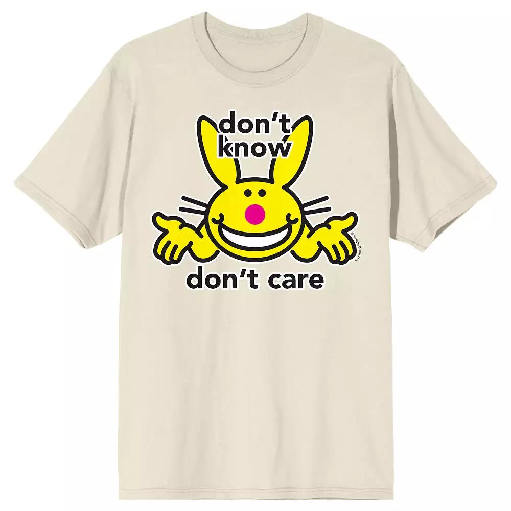 Men's Its Happy Bunny Don't Know Short Sleeve Graphic Tee,  Product Image