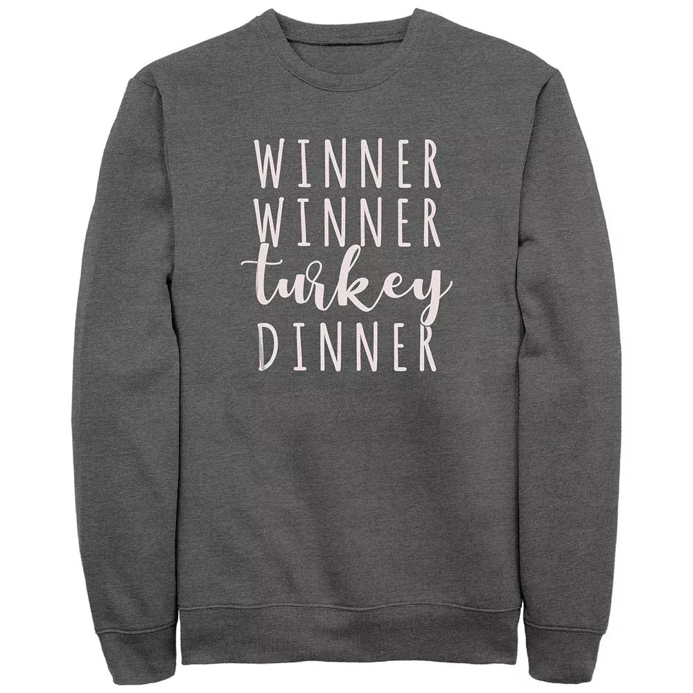 Men's Winner Winner Turkey Dinner Graphic Fleece,  Product Image