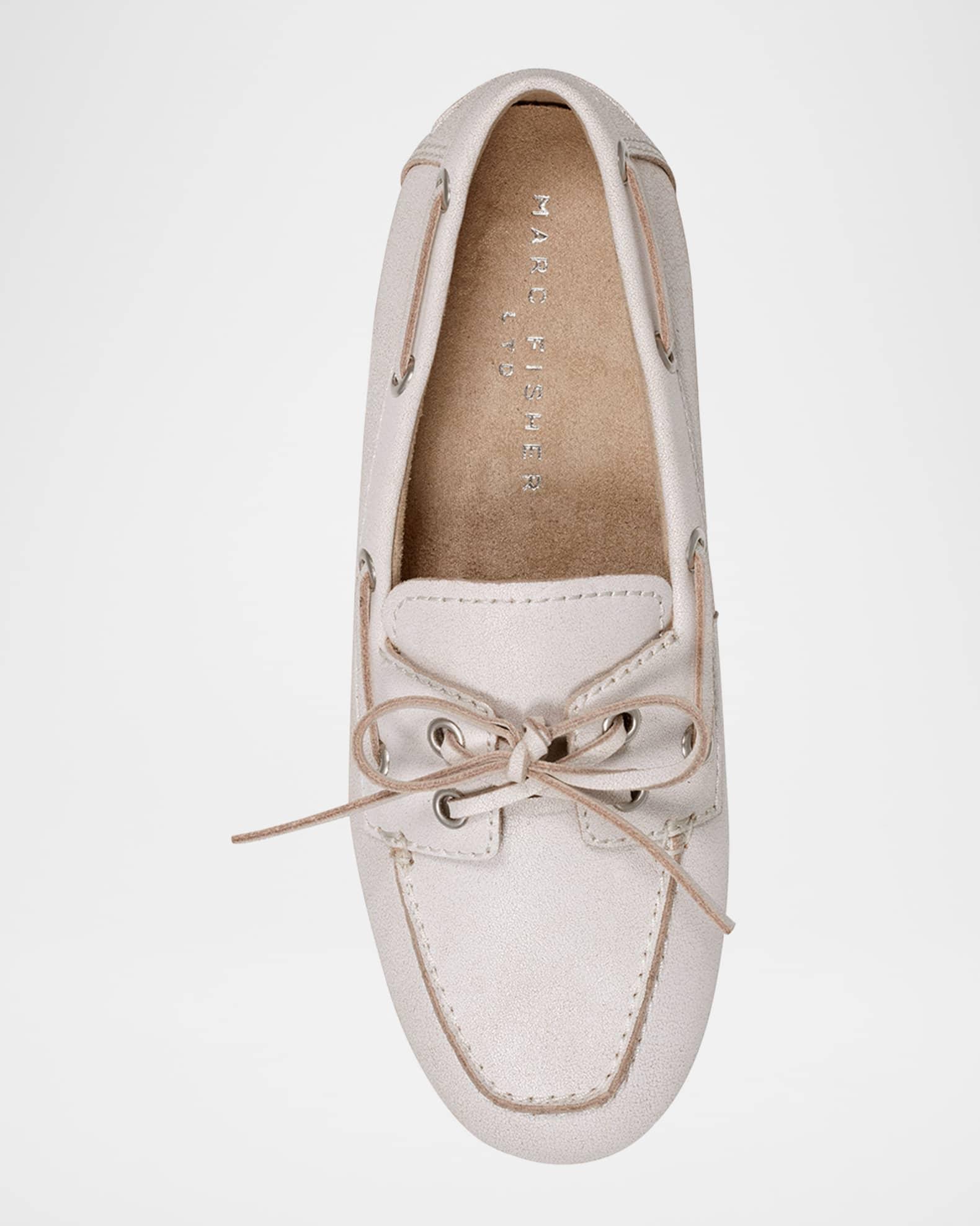 Uleena Suede Moccasin Boat Loafers Product Image