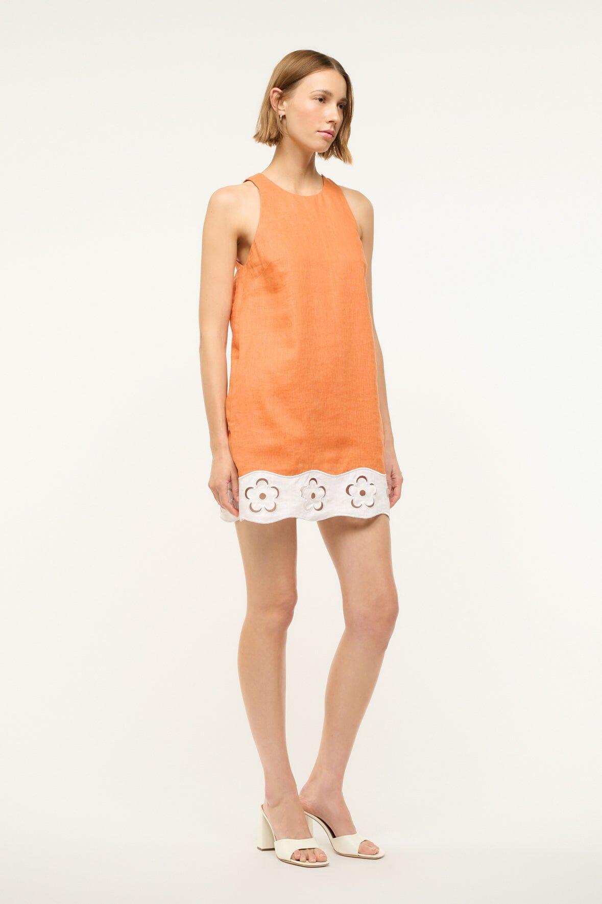 MIKA LINEN DRESS | APRICOT WHITE Product Image