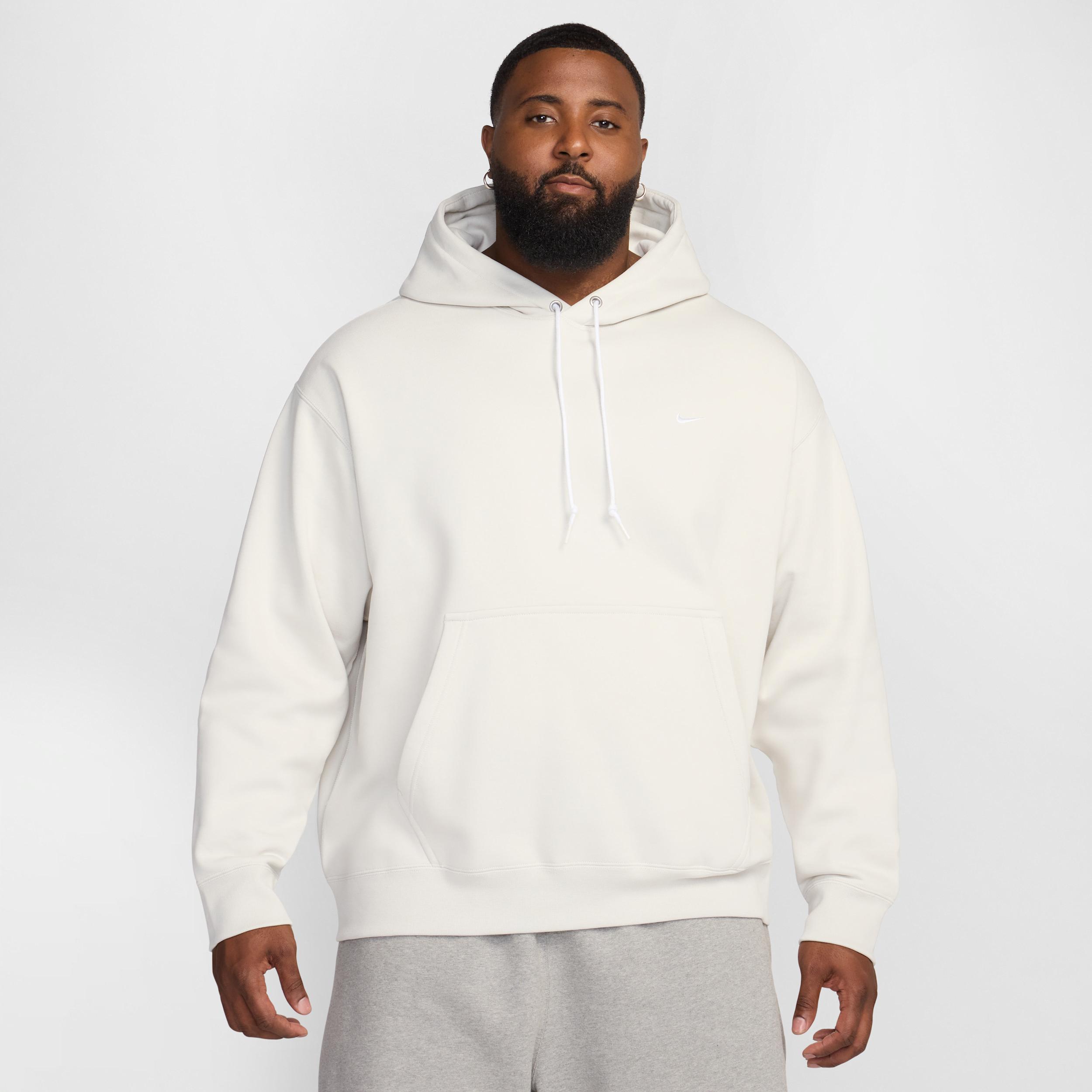 Nike Mens Solo Swoosh Fleece Pullover Hoodie | DX1355-072 Product Image