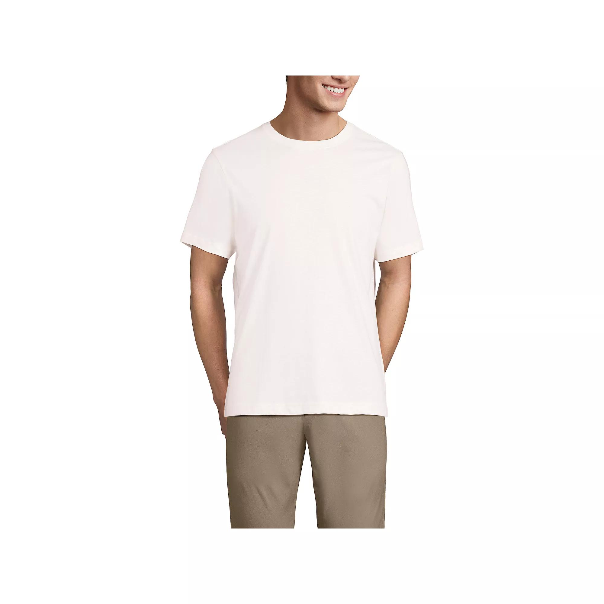 Men's Lands' End Supima Crewneck Tee,  Product Image