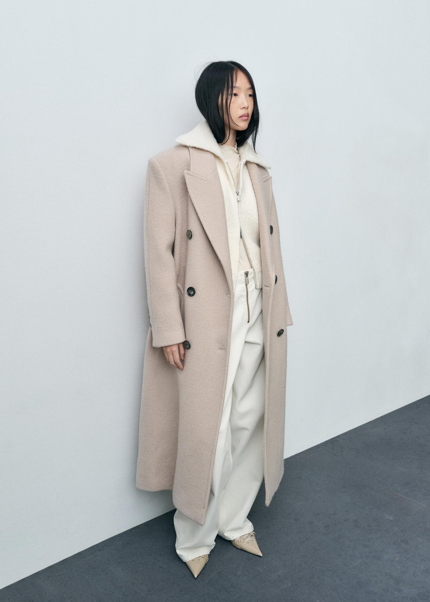 Bouclé wool-blend jacket - Women | MANGO USA Product Image