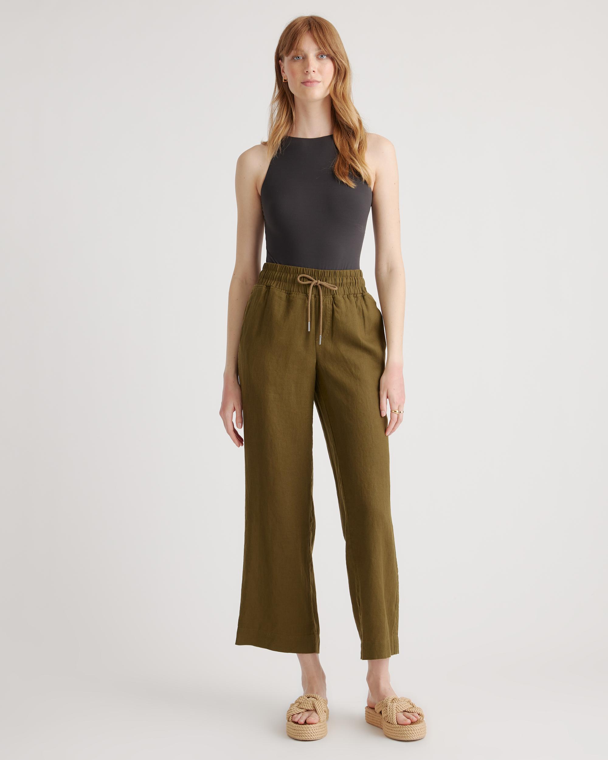 Quince | Women's 100% European Linen Wide Leg Pants Product Image