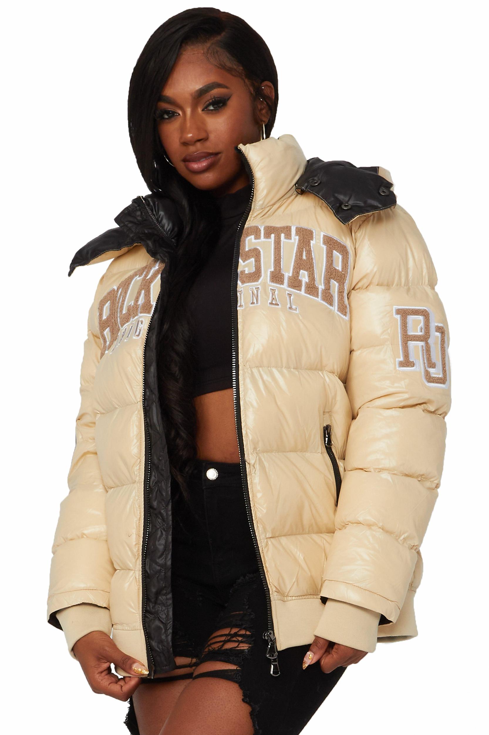 Esmeralda Beige Puffer Jacket Female Product Image
