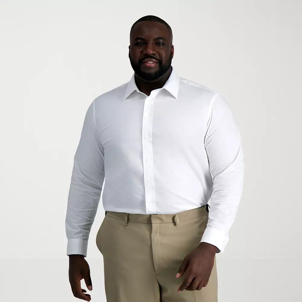 Big & Tall Haggar® Smart Wash® Classic Fit Solid Dress Shirt, Men's,  Product Image
