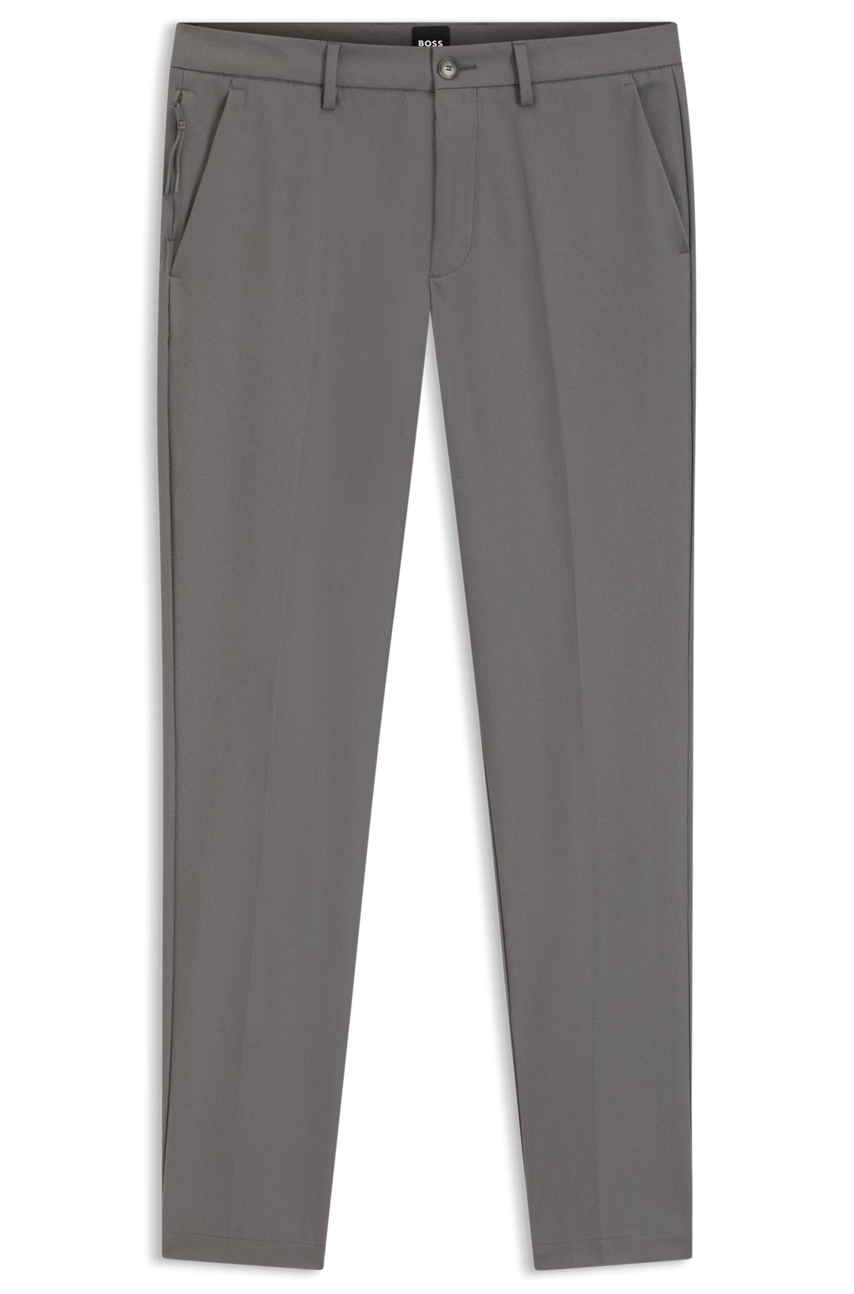 Slim-fit pants in cotton-blend twill Product Image