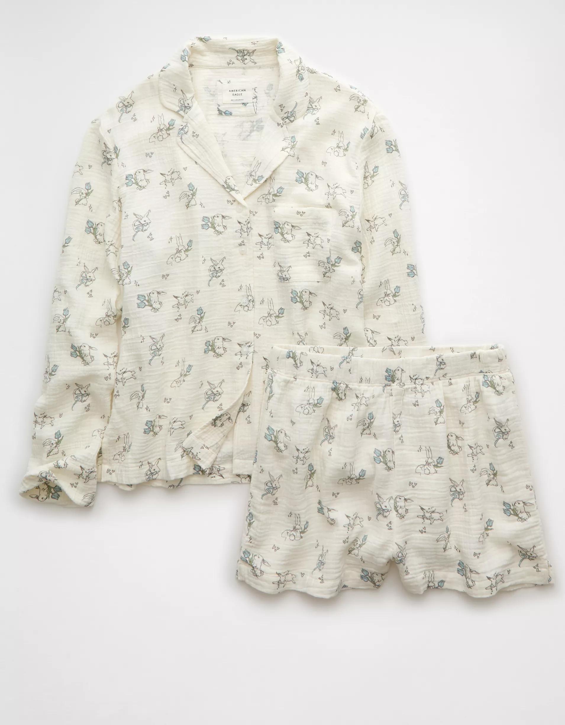 AE Cotton Gauze Pajama Set Product Image