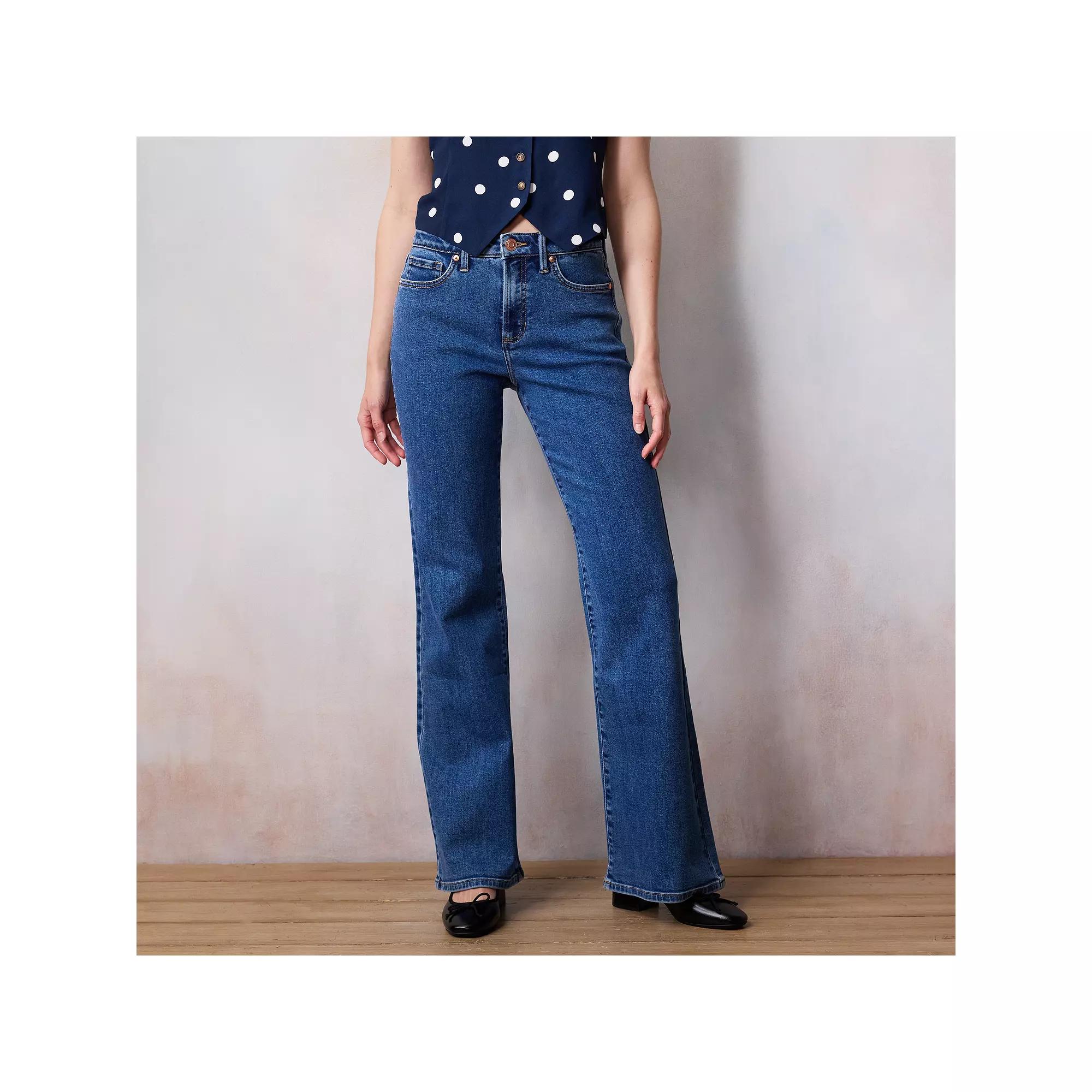 Women's LC Lauren Conrad Super High Waisted Flare Jeans,  Product Image