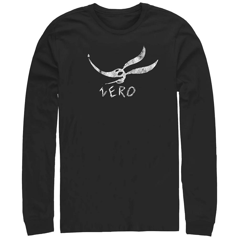 Disney's The Nightmare Before Christmas Zero Face Long Sleeve Men's Graphic Tee,  Product Image