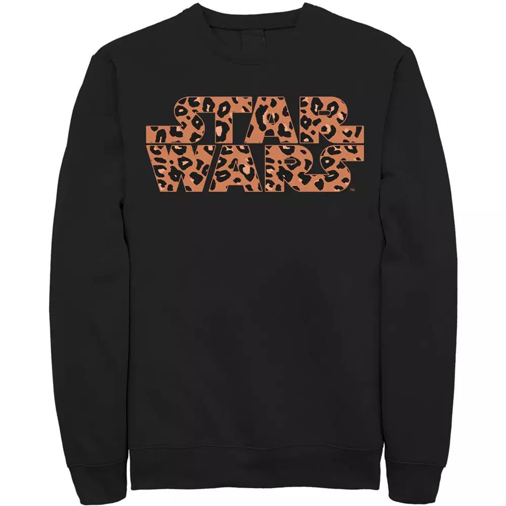 Men's Star Wars Basic Logo Cheetah Print Fill Sweatshirt,  Product Image