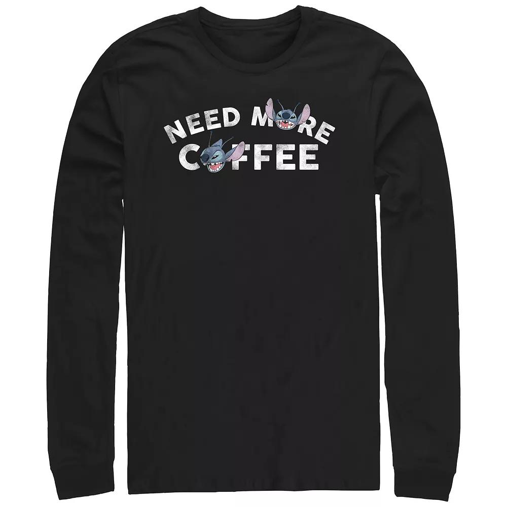 Men's Lilo & Stitch Need More Coffee Stitch Graphic Tee,  Product Image