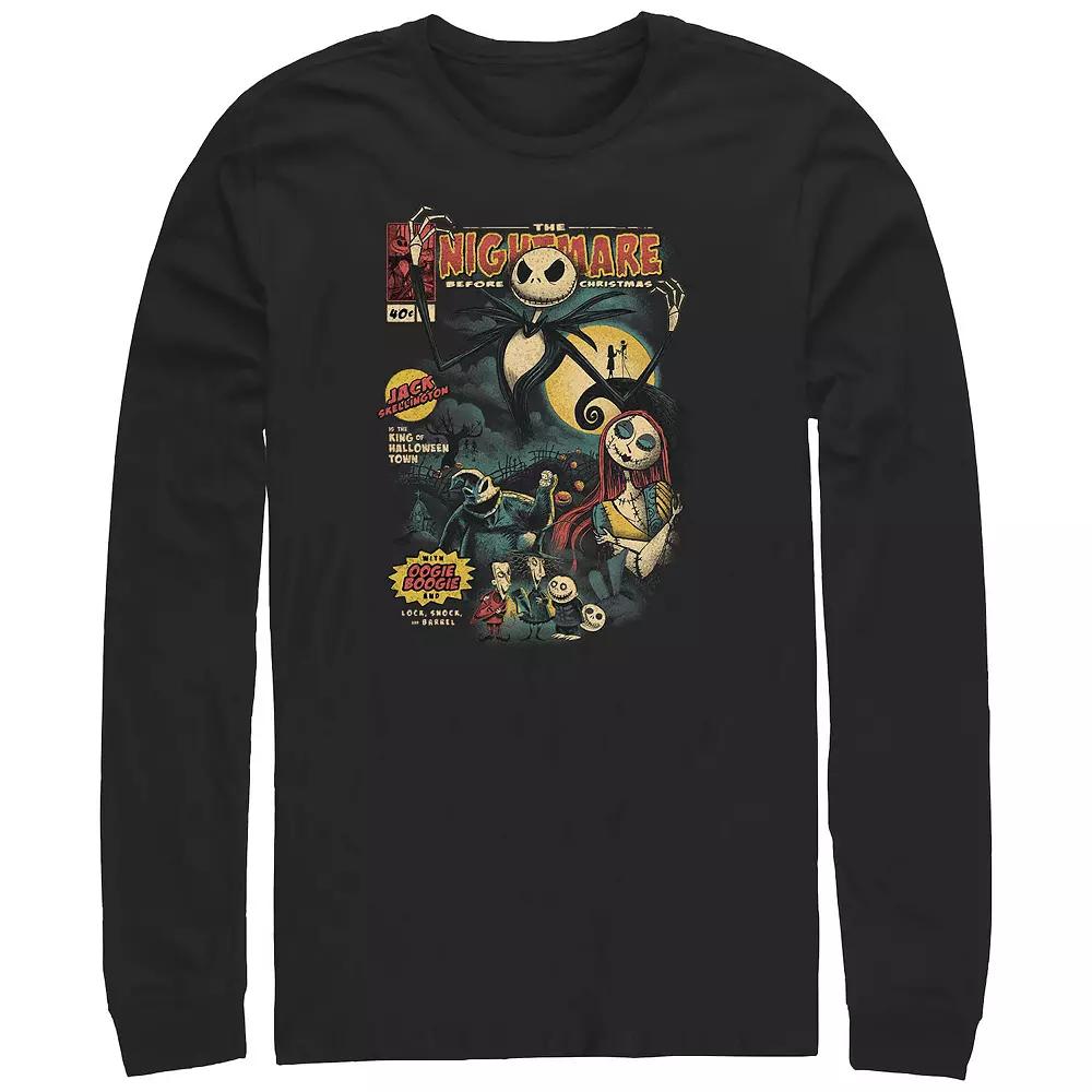 Disney's The Nightmare Before Christmas Graphic Novel Cover Long Sleeve Men's Graphic Tee,  Product Image