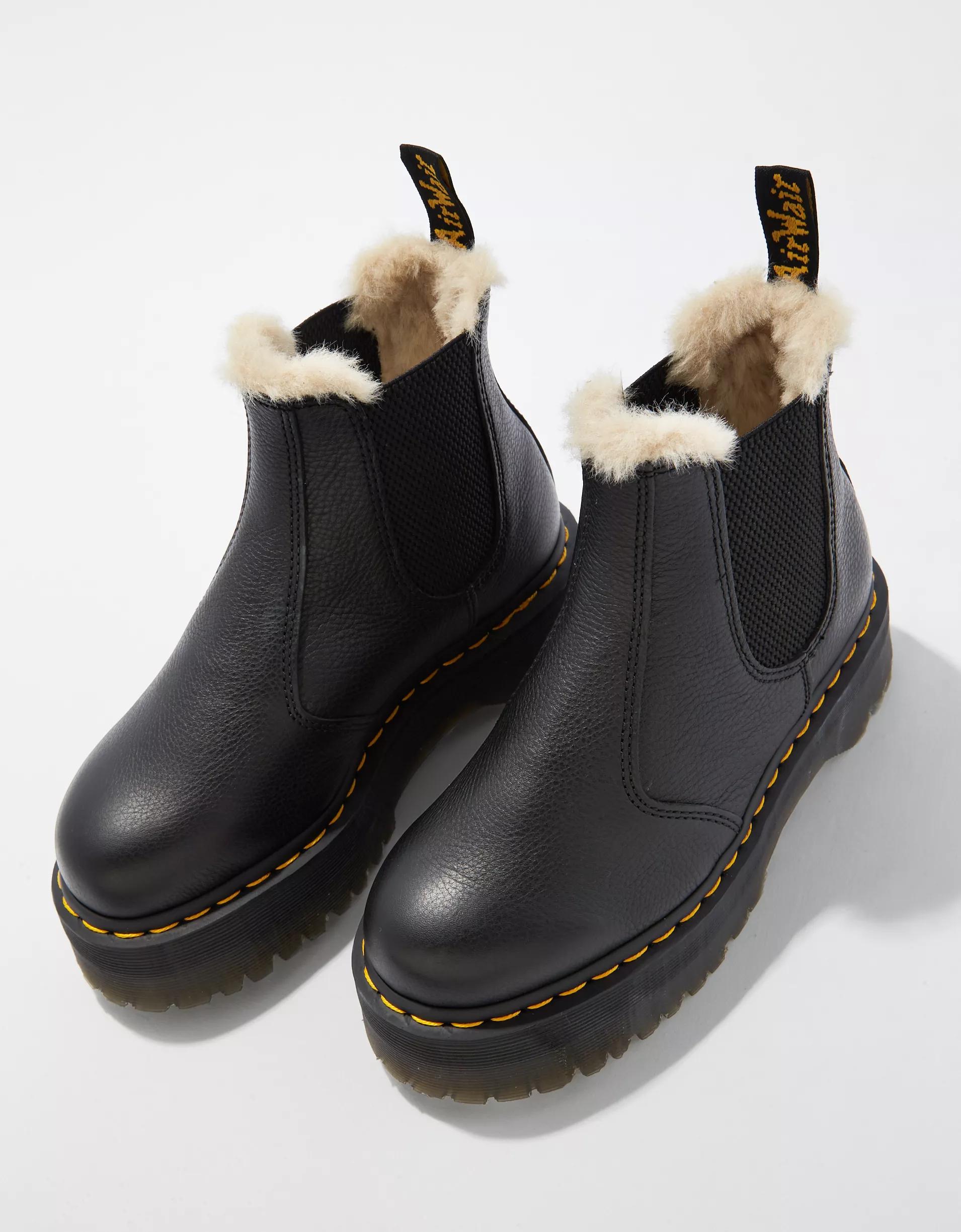 Dr. Martens Women's 2976 Faux Fur-Lined Platform Chelsea Boot Product Image