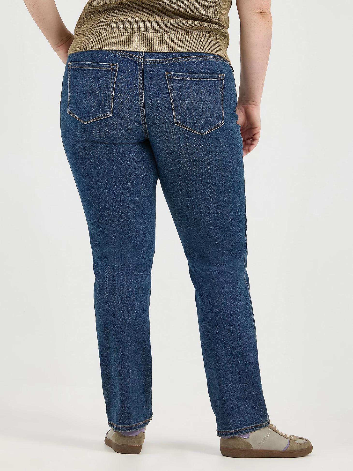 Women's Instantly Slims Relaxed Fit Straight Leg Jean (Plus) | Women's Jeans | Lee® Product Image