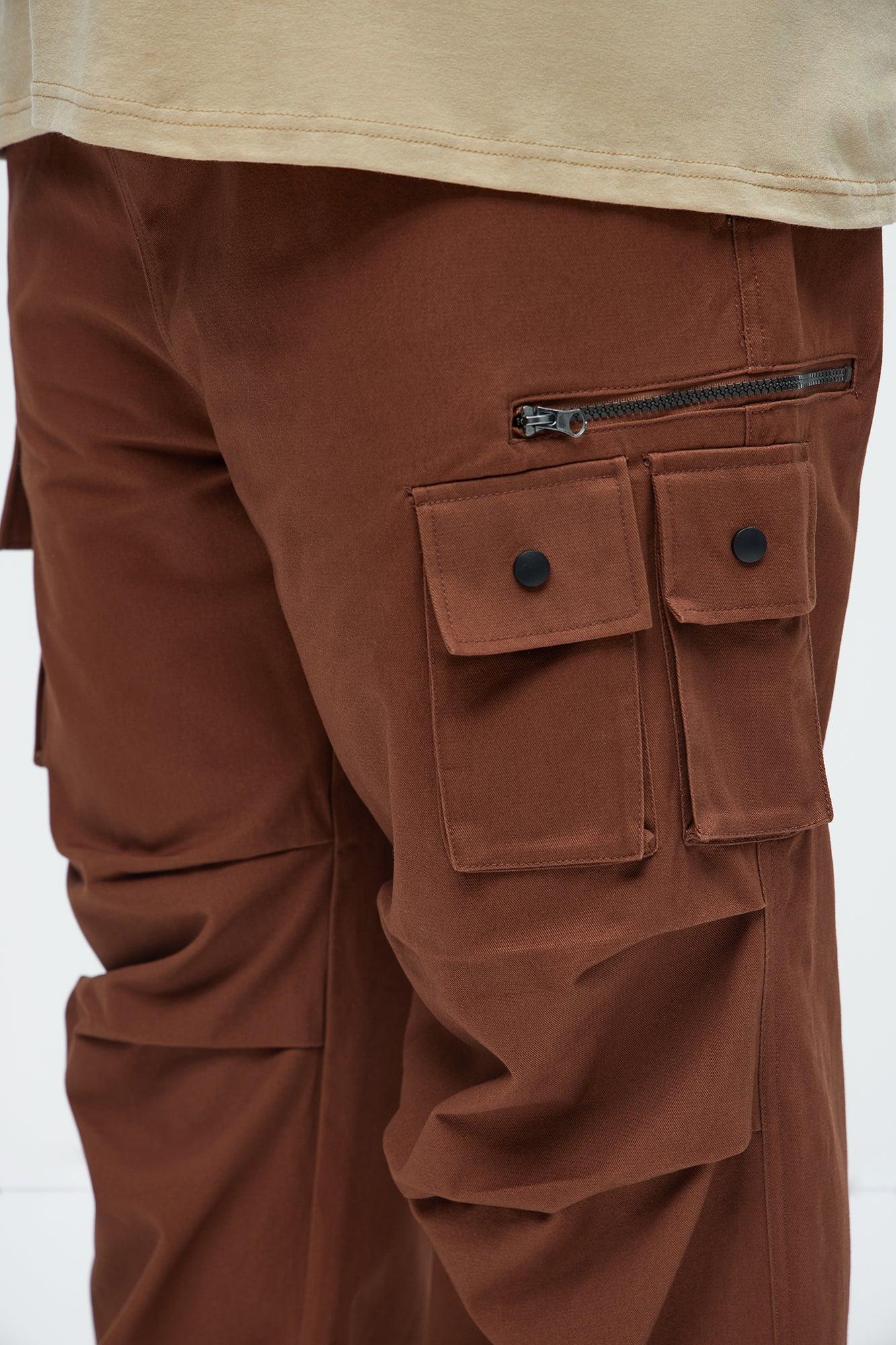 Practicable Baggy Utility Pants - Brown Product Image