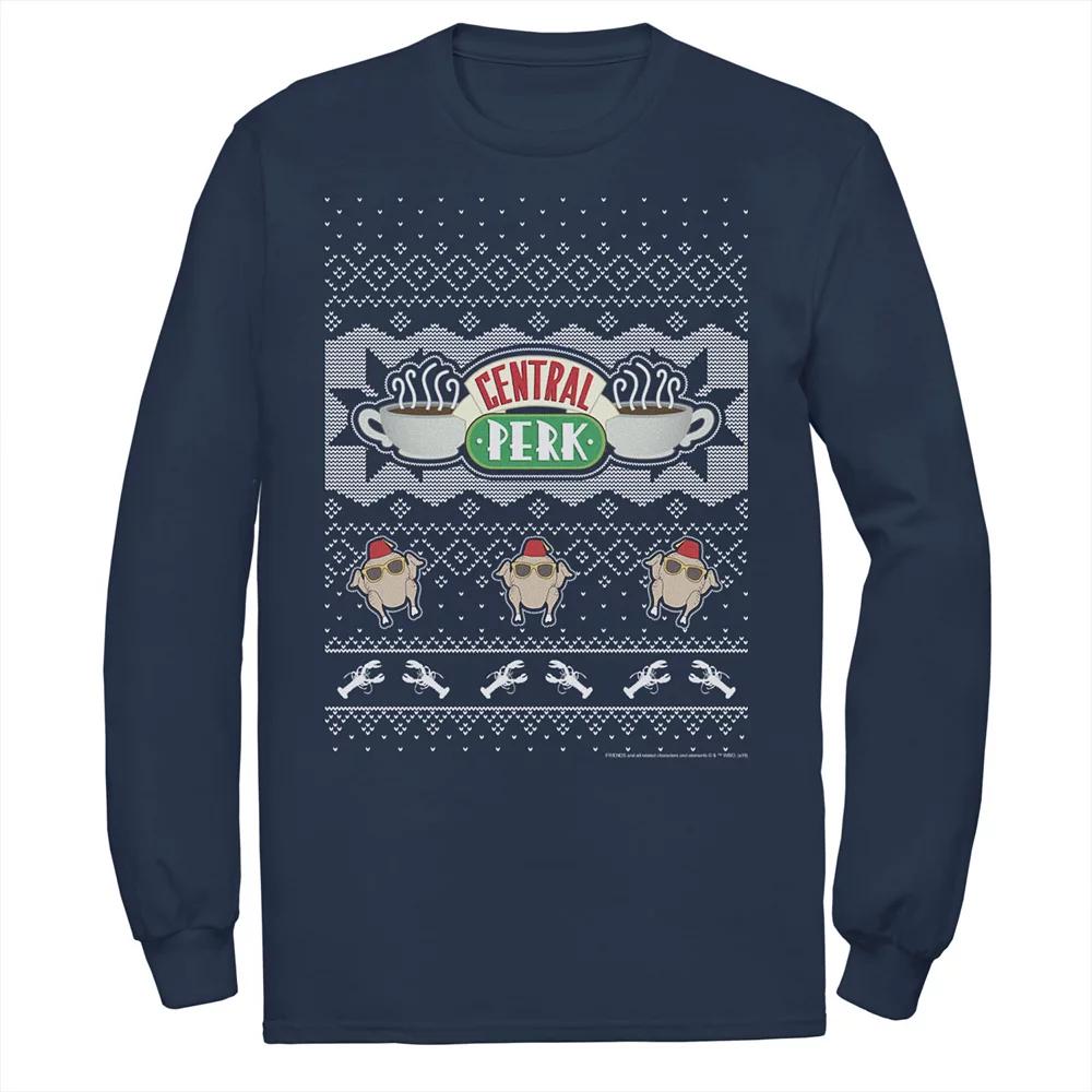 Men's Friends Central Perk Holiday Pattern Tee,  Product Image