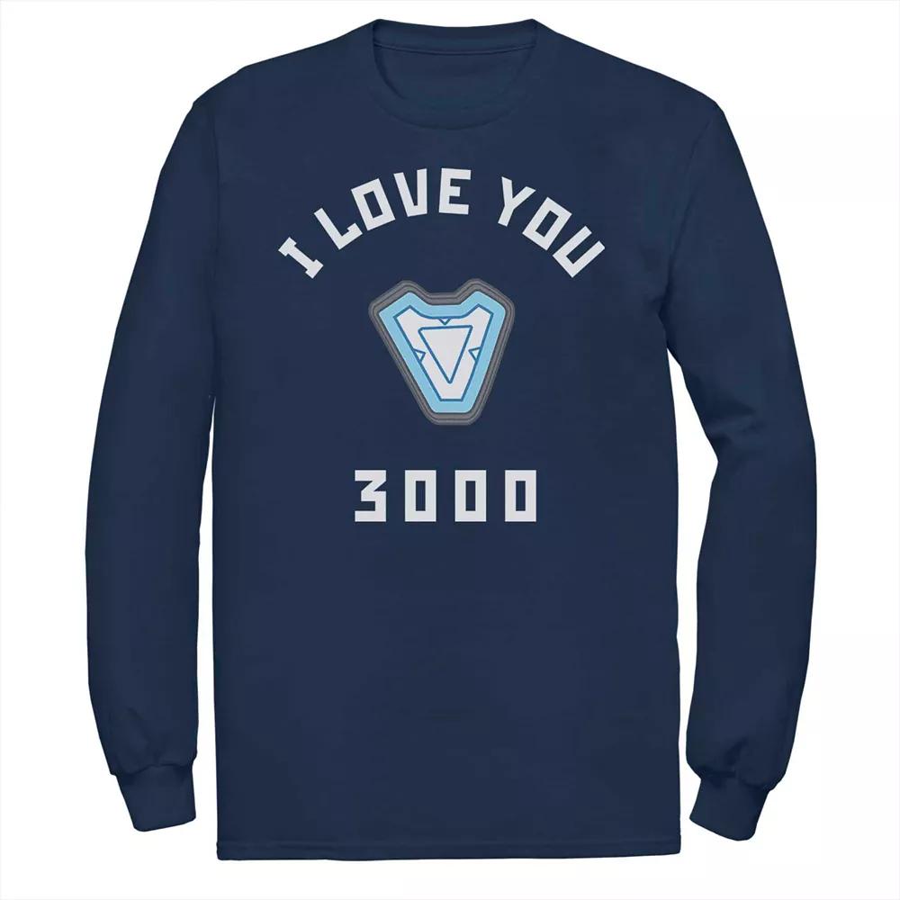 Men's Marvel "I Love You, 3000" Tee, Size: XXL, Blue Product Image