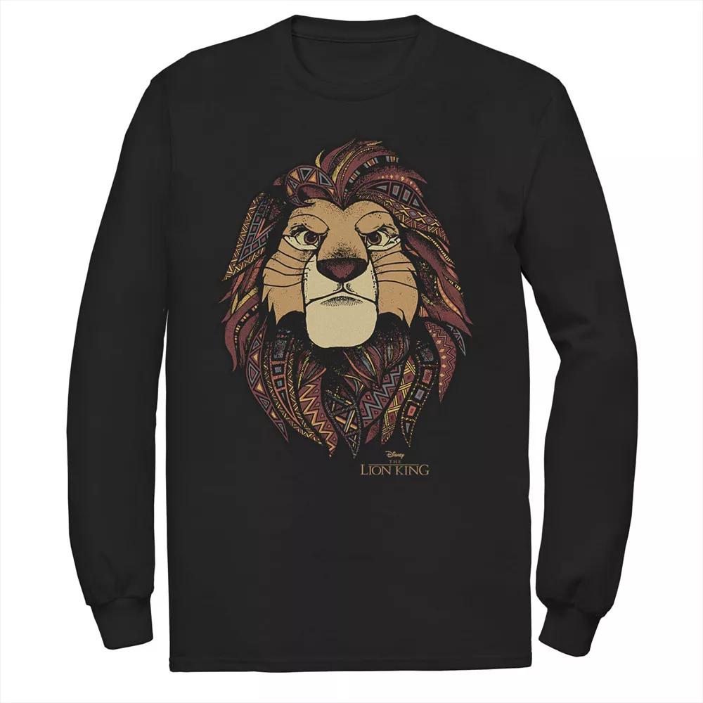 Disney's The Lion King Noble Simba Men's Tee, Size: Large, Black Product Image