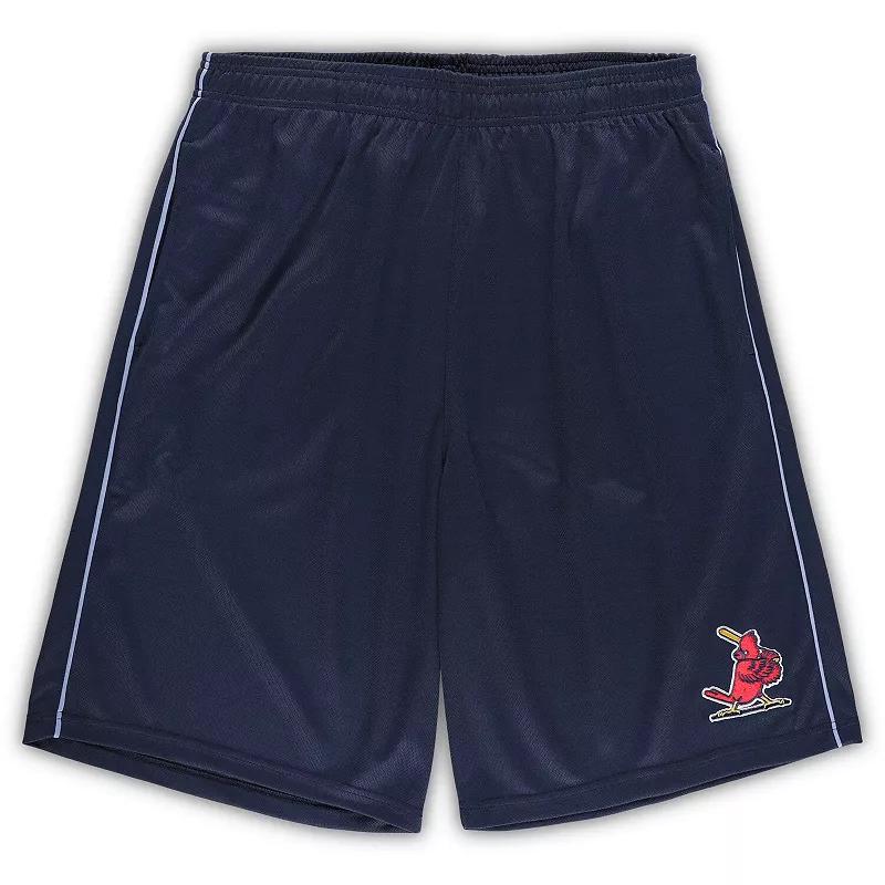 Mens ProfileNavy St. Louis Cardinals Big & Tall Mesh Shorts Blue Product Image