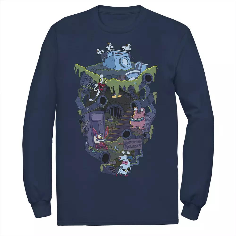 Men's Nickelodeon Aaahh!!! Real Monsters Underground Academy Long Sleeve Tee,  Product Image