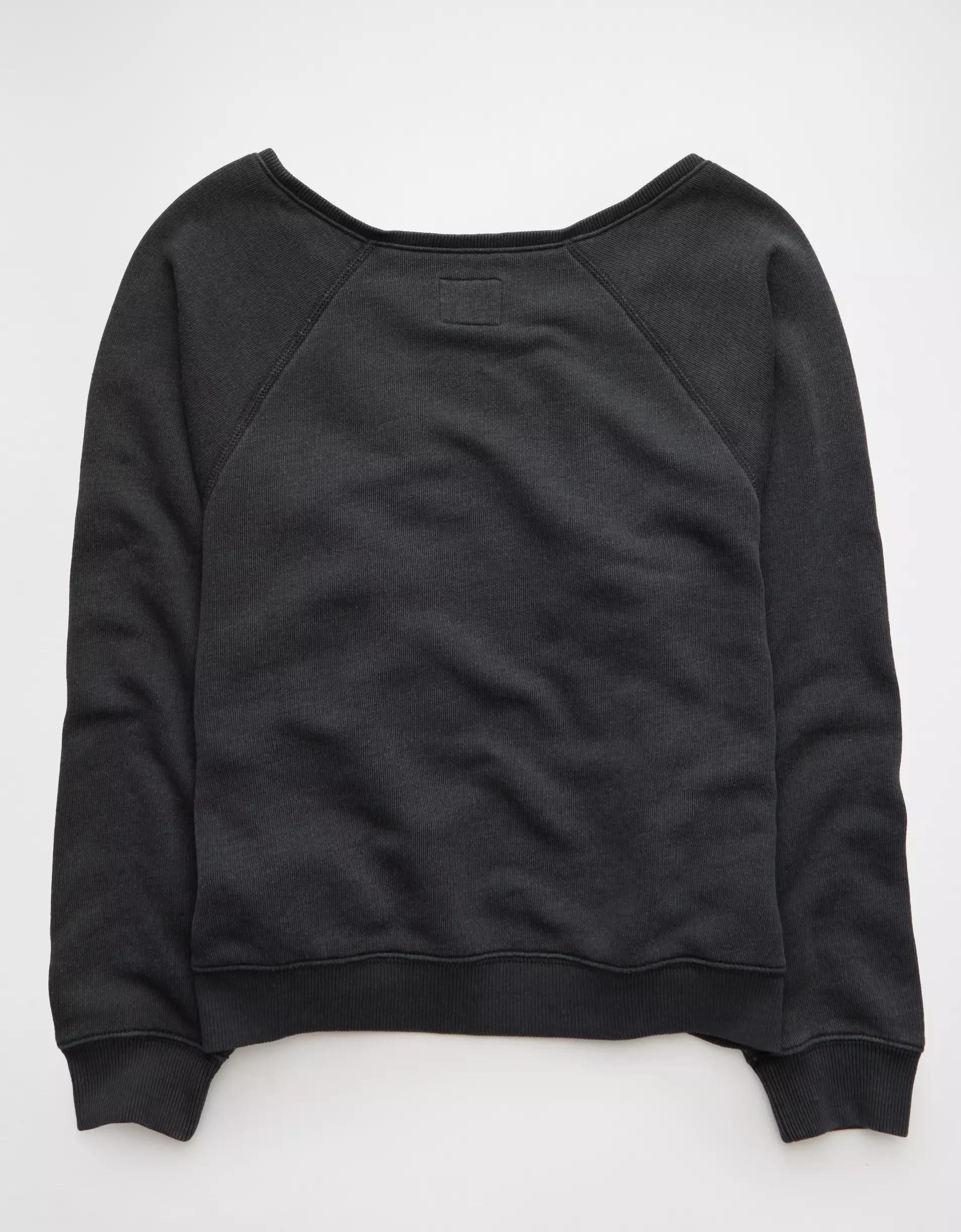 AE Texas Longhorns Graphic Off The Shoulder Sweatshirt Product Image