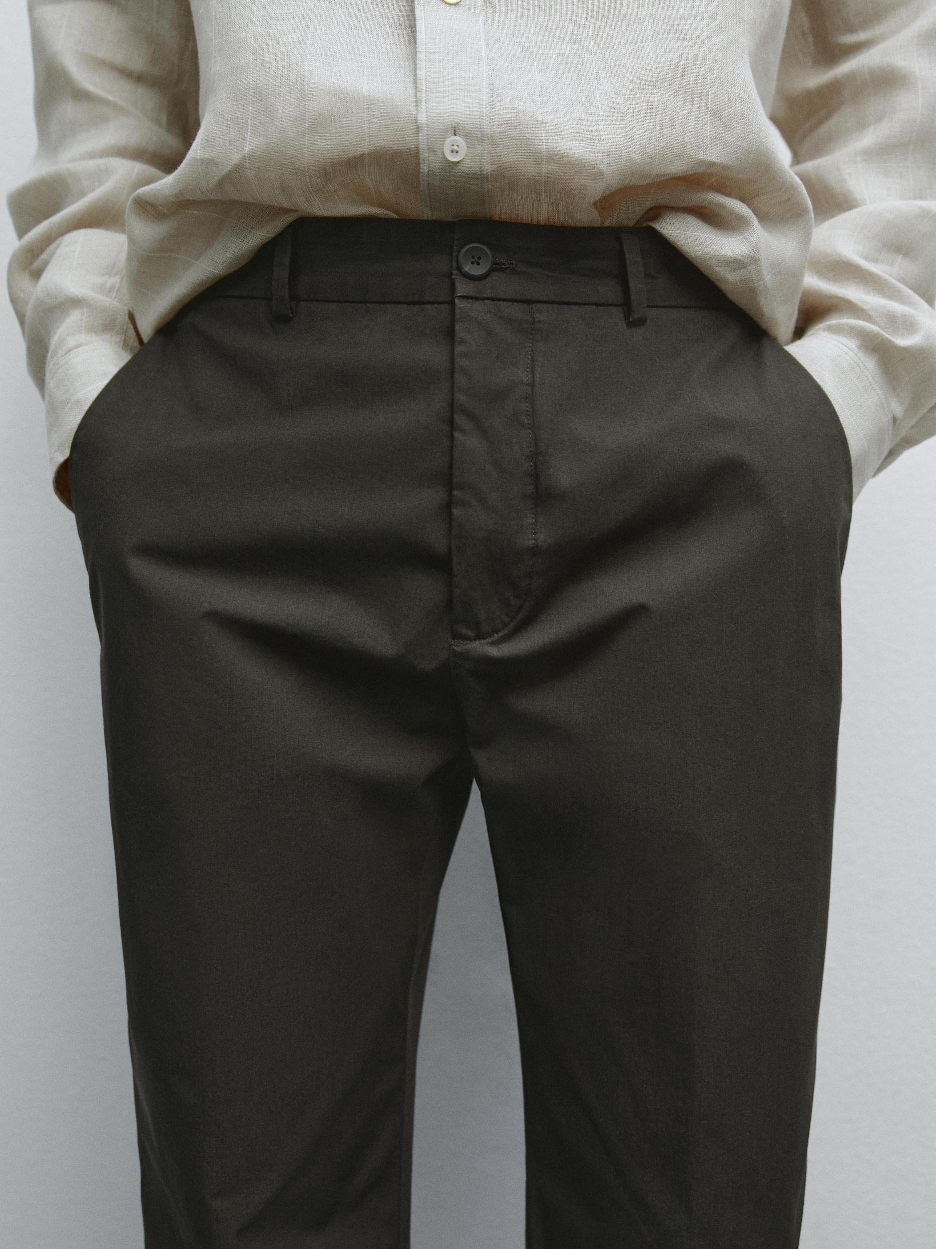 Semi-jogger fit trousers Product Image