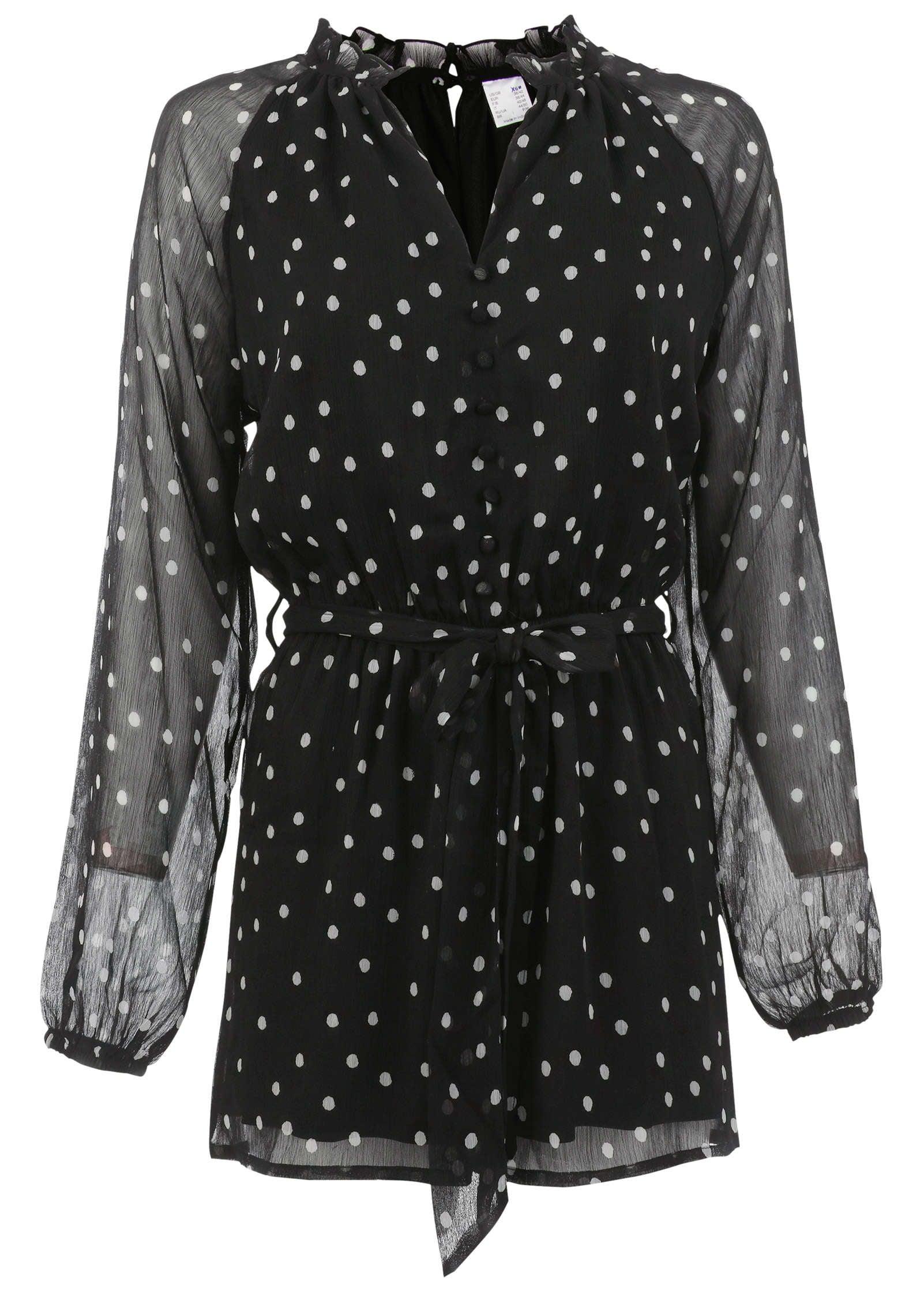 Crinkle Chiffon Romper - Dolce Vita Dot Product Image